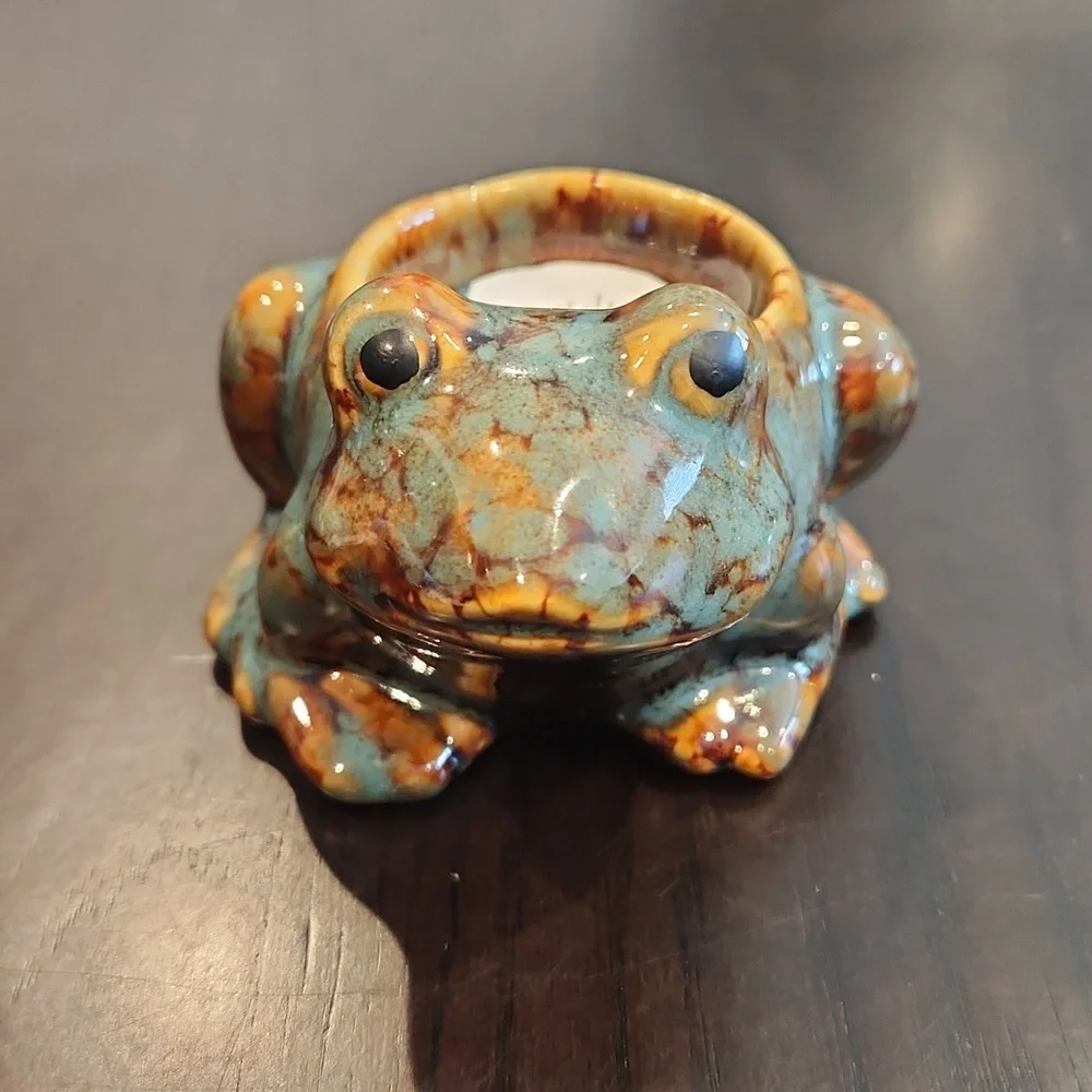PIER 1 Import Frog Tealite Holder, NEW - Picture 1 of 16